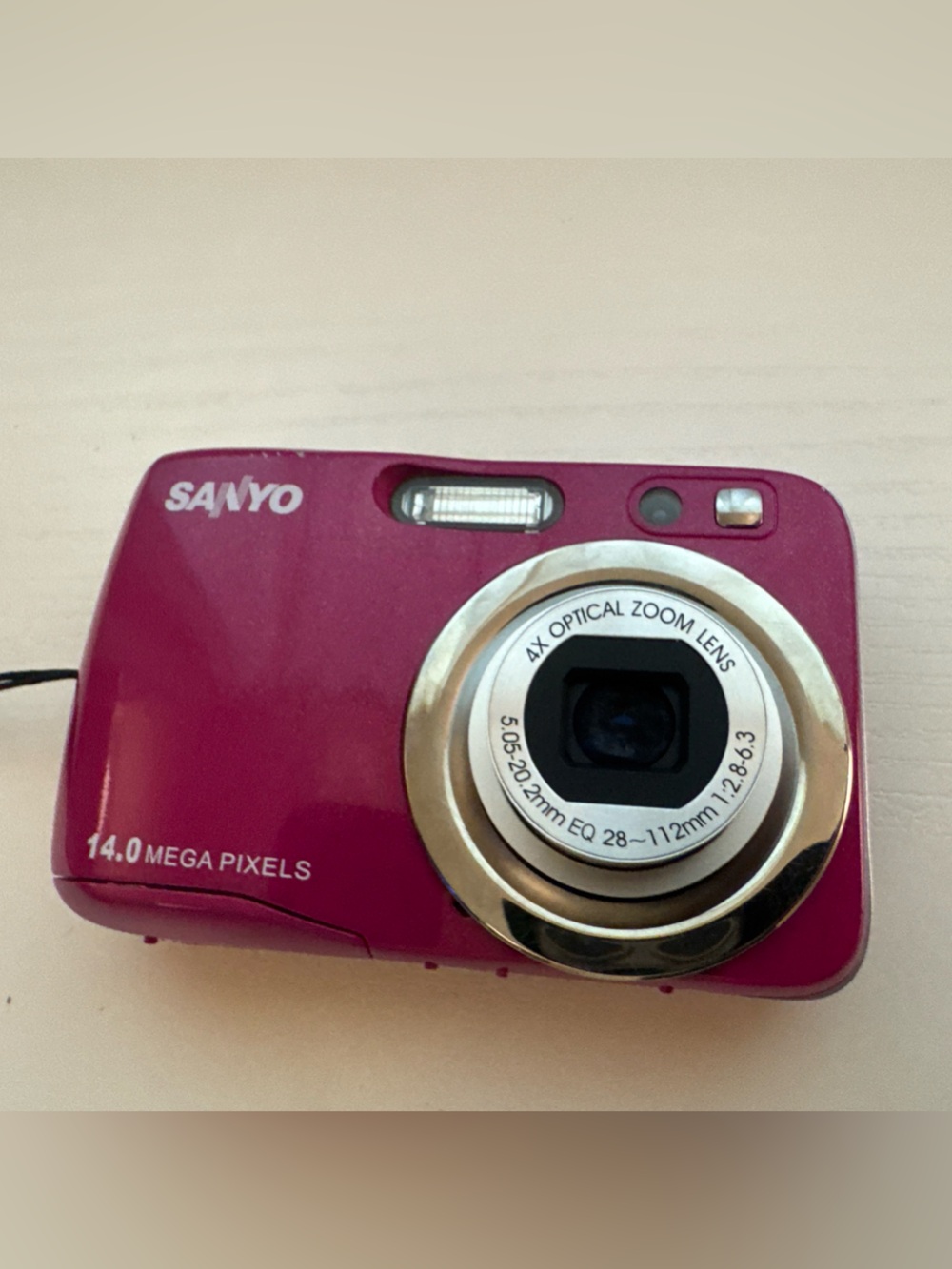 Sanyo 14.0MP Pink Compact Digital Camera with 4x Optical Zoom